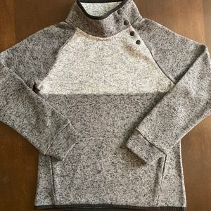 Two Toned Gray Xersion Pullover Sweatshirt Sz L 14